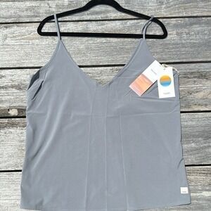 VUORI WOMEN'S VILLA CAMI‎ MALLORCA grey NWT SIZE large